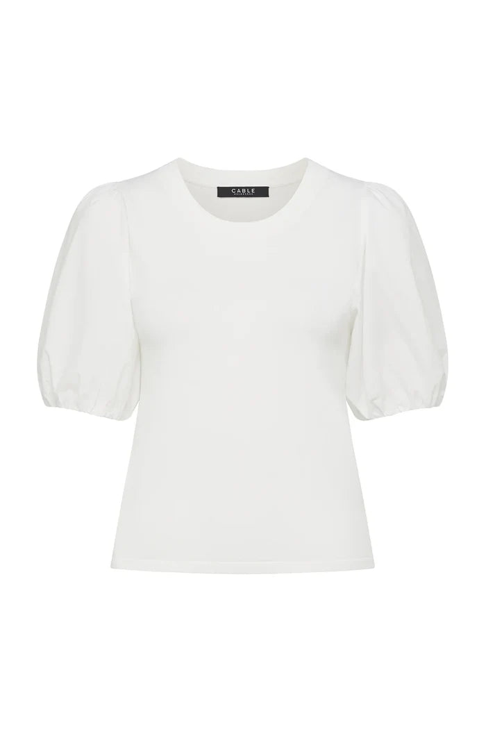 CREPE SPRING TOP | White - Darling & Domain