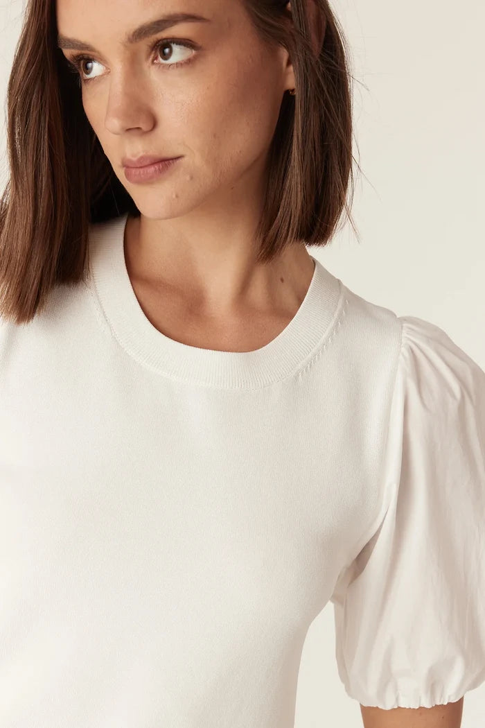 CREPE SPRING TOP | White - Darling & Domain