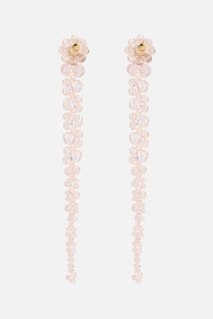 crystal-embellished drip earrings