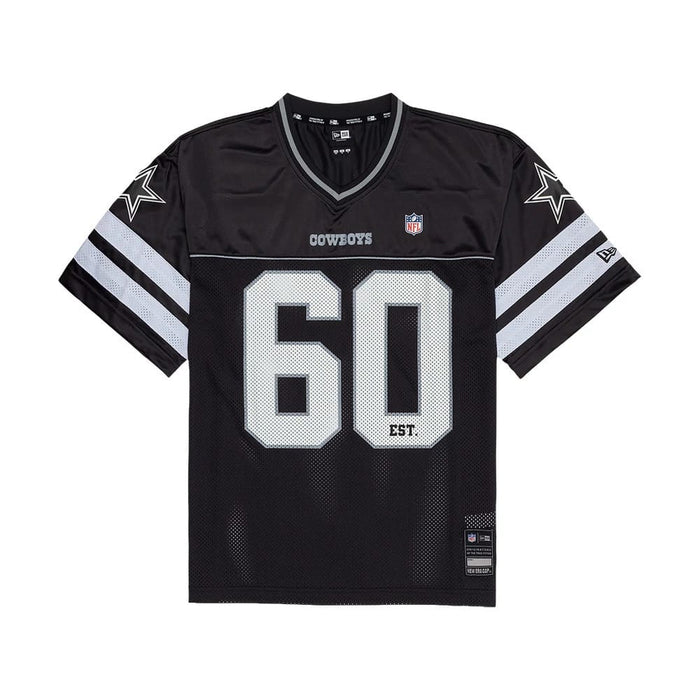 The model is wearing this NFL Dallas Cowboys Mesh Jersey in black. 7