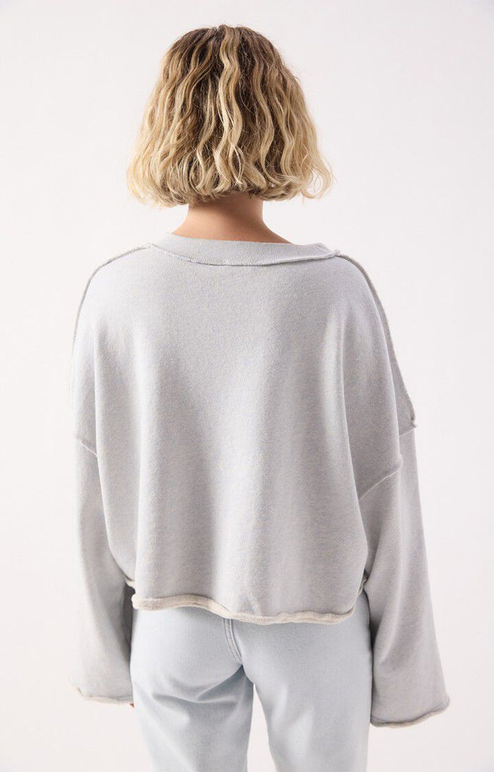 DANTOWN SWEATSHIRT DAN03AE in Sky Blue Melange by American Vintage