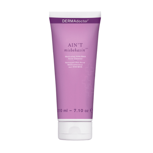 DERMAdoctor Ain't Misbehaving Medicated AHA/BHA Acne Cleanser 210ml - Beauty Tribe
