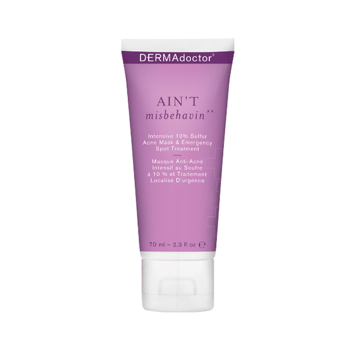 DERMAdoctor Ain't Misbehaving Intensive 10% Sulfur Acne Mask & Emergency Spot Treatment 70ml - Beauty Tribe