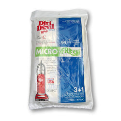 Dirt Devil C Vacuum Bags 3pk Plus 1 Filter Part 3747048001