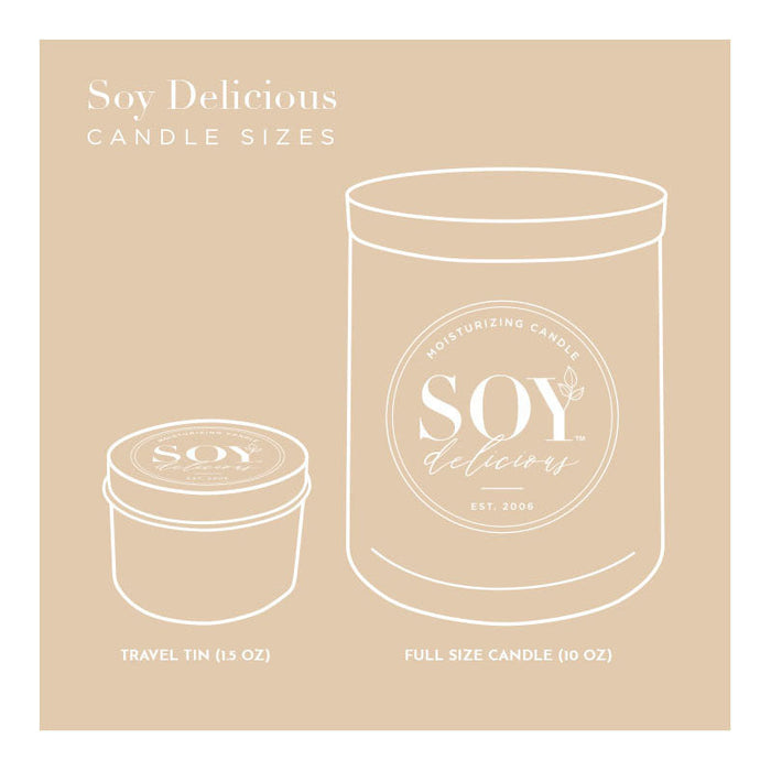 DISCONTINUED - White Flower Full Size Candle | Soy Delicious