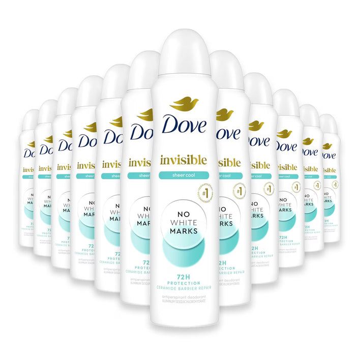 Dove Advanced Care Invisible Sheer Fresh Antiperspirant Deodorant Spray - 3.8 oz - 12 Pack