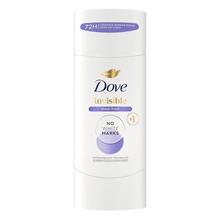 Dove Advanced Care Invisible Sheer Fresh Antiperspirant Deodorant Stick 2.6 oz - 12 Pack