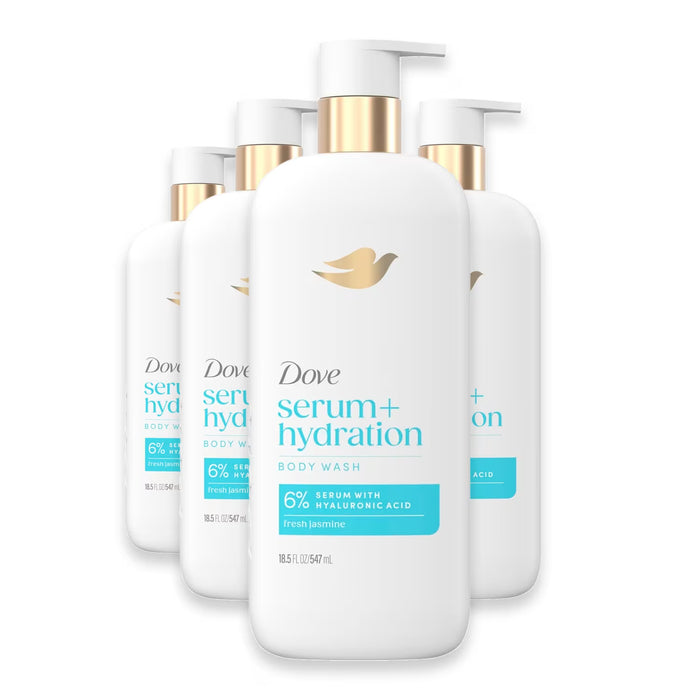 Dove Hydro Boost Body Wash 18.5 oz - 4 Pack