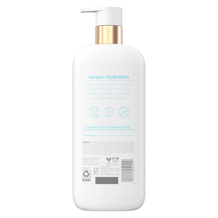 Dove Hydro Boost Body Wash 18.5 oz - 4 Pack