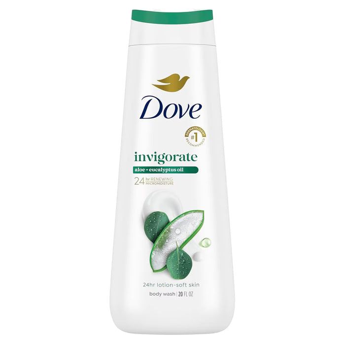 Dove Invigorating Aloe & Birch Water Body Wash - 20 oz - 4 Pack