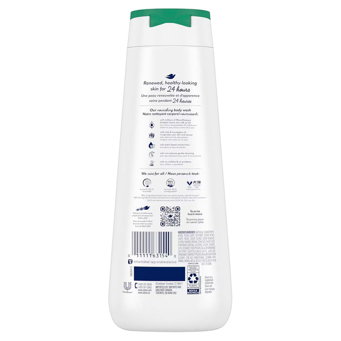 Dove Invigorating Aloe & Birch Water Body Wash - 20 oz - 4 Pack