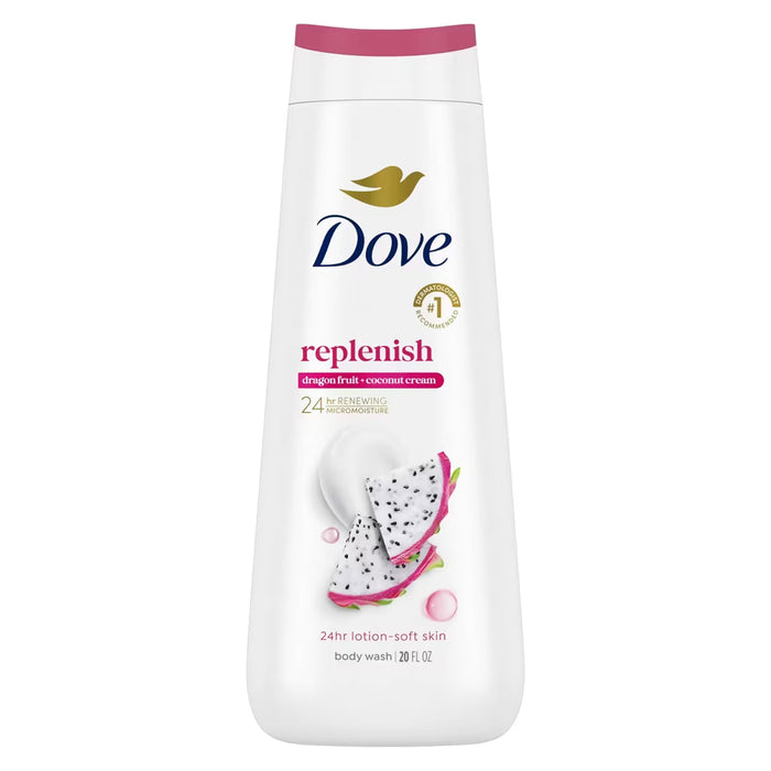 Dove Replenishing Body Wash Dragon Fruit & Coconut Cream - 20 oz - 4 Pack