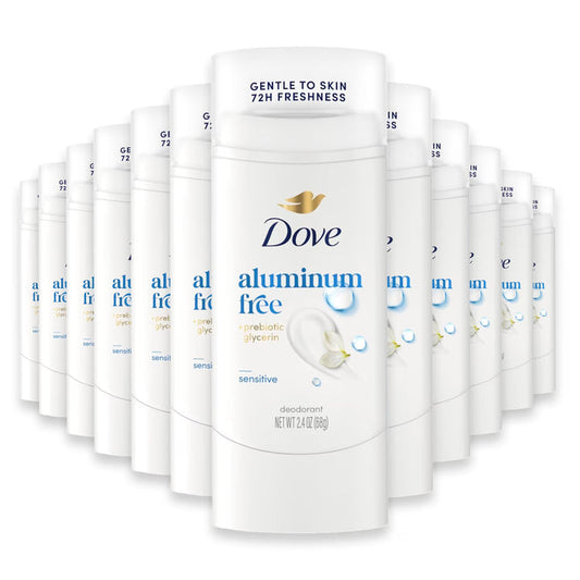 Dove Sensitive Aluminum-Free Deodorant - 2.4 oz - 12 Pack