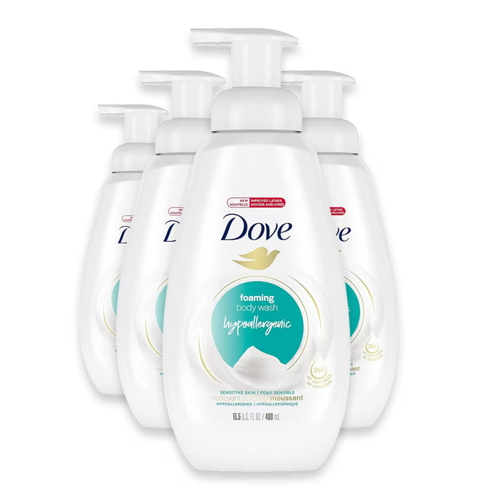 Dove Sensitive Skin Foaming Body Wash - 13.5 oz - 4 Pack
