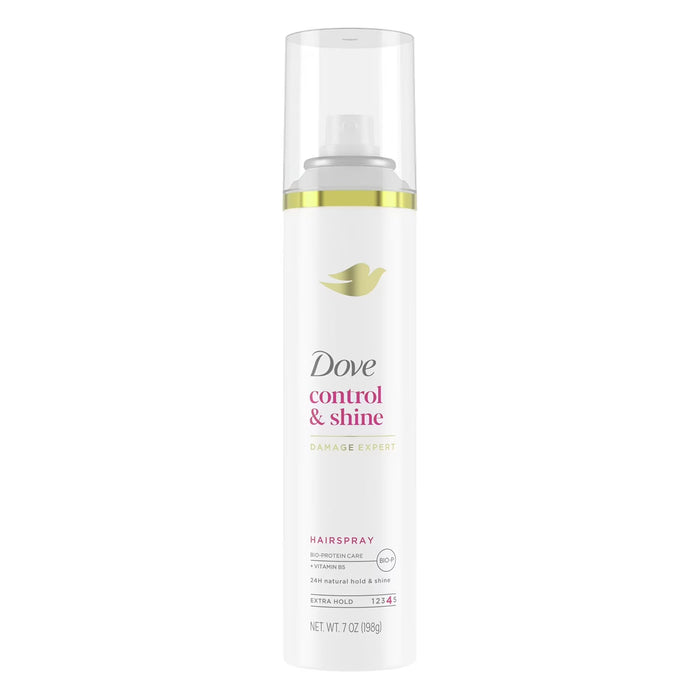 Dove Strength & Shine Extra Strong Hold Hairspray Aerosol - 7 oz - 12 Pack
