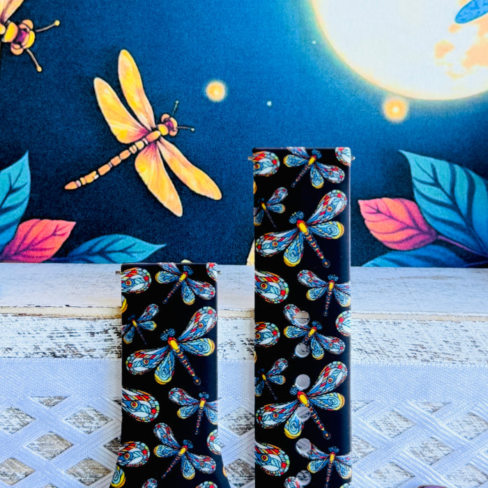 Dragonfly Dreams Print Silicone Band For Samsung Watch