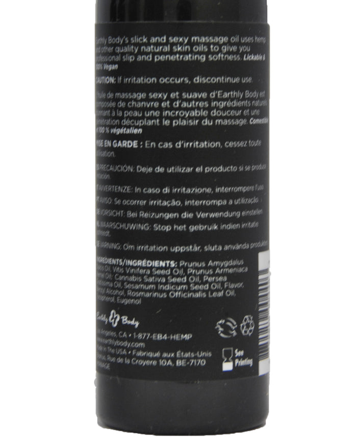 Earthly Body EDIBLE Massage Oil Grape 2 fl oz