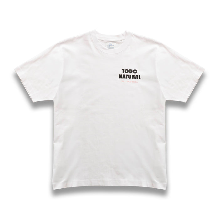 FRONT OF THE EGM TODO NATURAL WHITE T-SHIRT