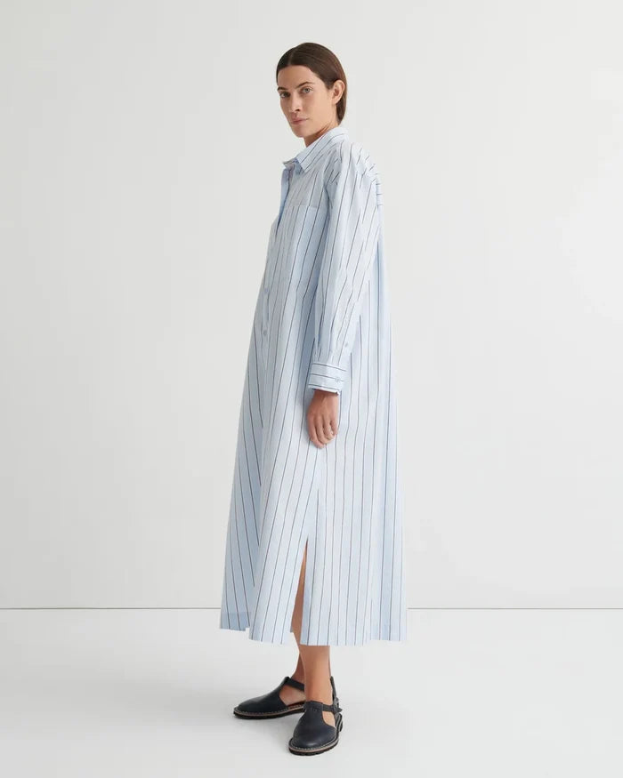 ELEMENTARY DRESS in Cloud Stripe by Kowtow Australia