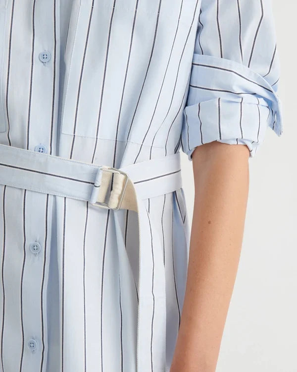 ELEMENTARY DRESS in Cloud Stripe by Kowtow Australia