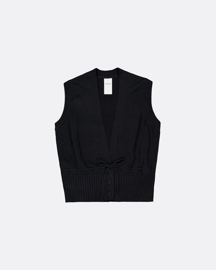 ELWORTHY VEST in Black by Kowtow Australia