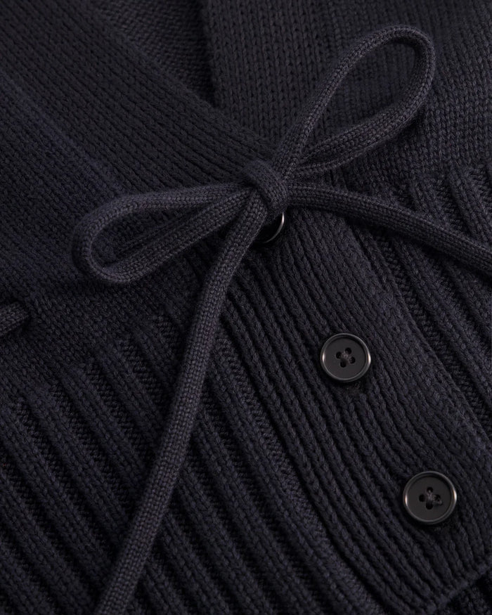 ELWORTHY VEST in Black by Kowtow Australia