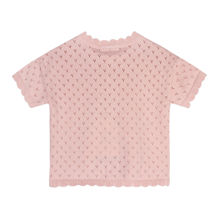 Emily Pointelle Baby Shirt Back (Organic Cotton)