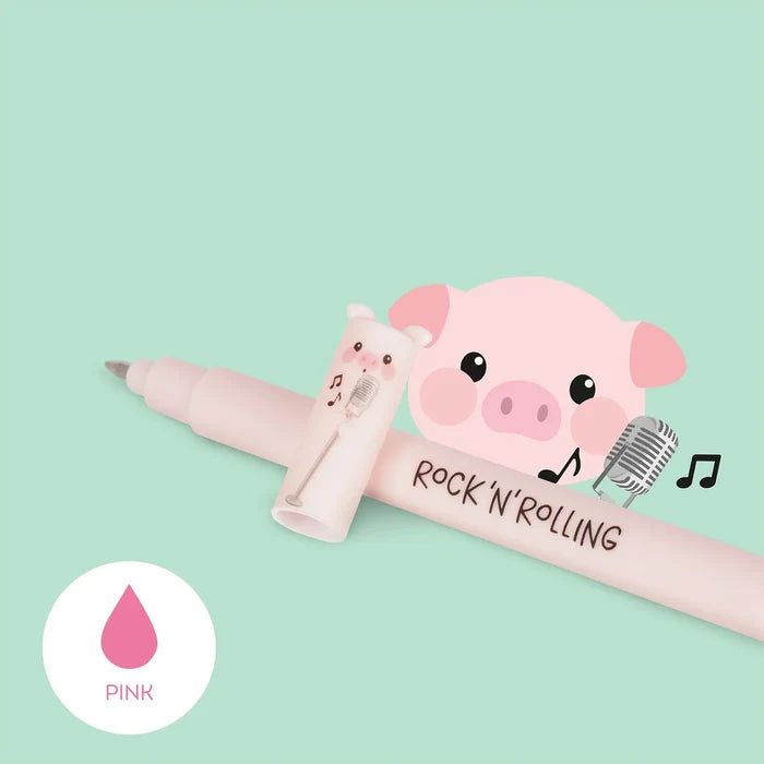 Erasable Gel Pens - Farm Sweet Farm - Pig Print