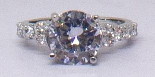 Eternity Cubic Zirconia Large Crystal Gem Costume Ring