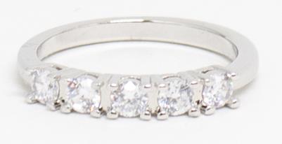 Eternity Cubic Zirconia Small Eternity Costume Ring
