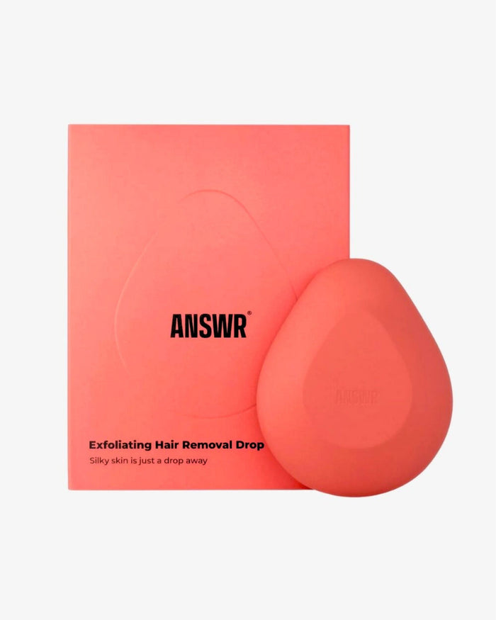 Exfoliating hair removal drop