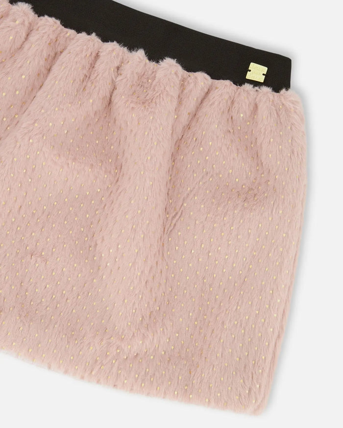 Fake Fur Skirt Pink | Deux par Deux | Jenni Kidz