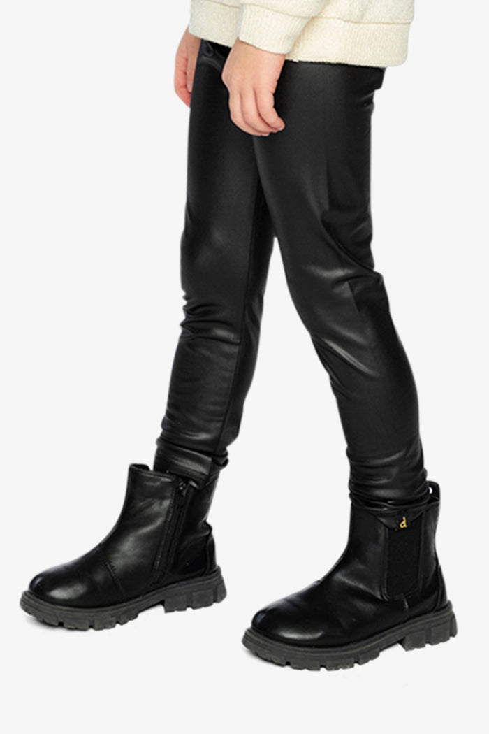 Faux Leather Leggings Black-2