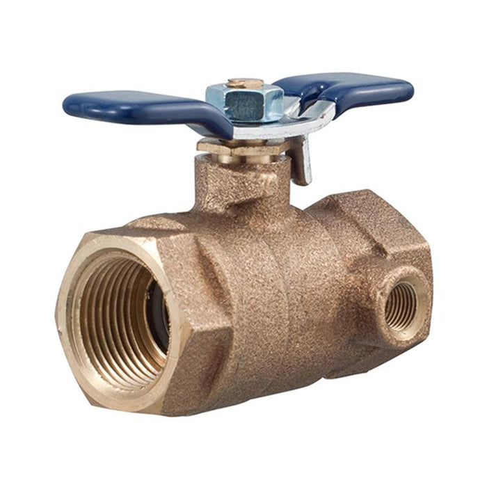 Febco LF622FT 1" IPS Ball Valve QT Tapped For Test Cock