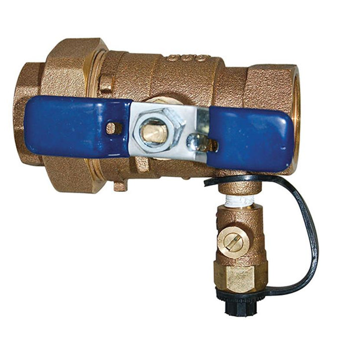 Febco LF622UFT 3/4" IPS Union Ball Valve QT Tapped For Test Cock