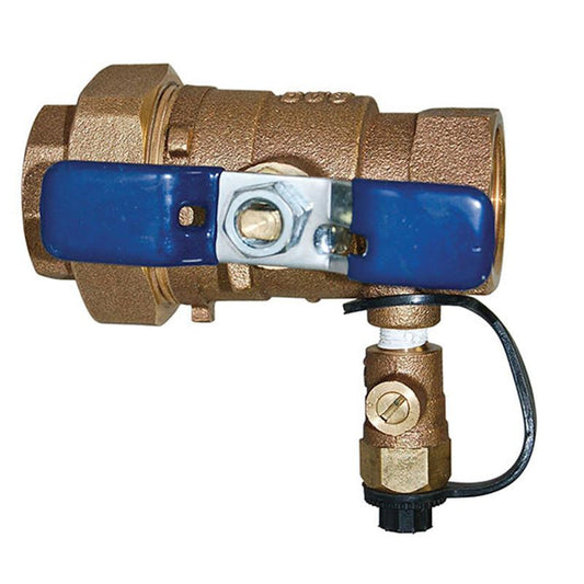 Febco LF622UFT 3/4" IPS Union Ball Valve QT Tapped For Test Cock