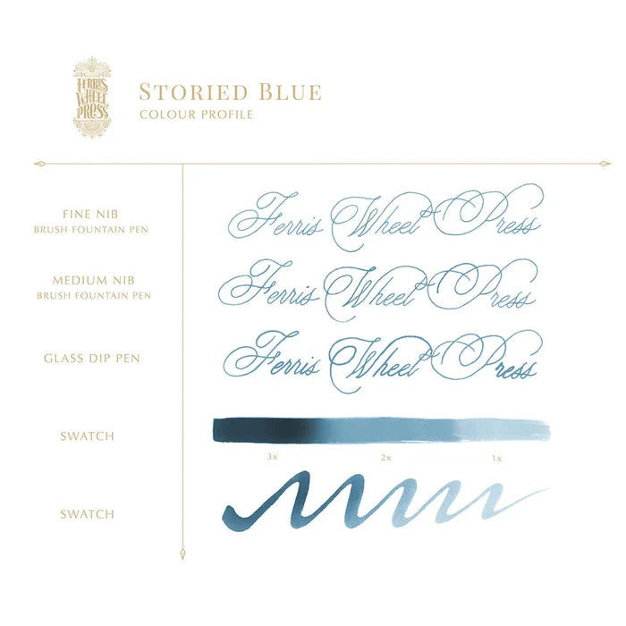 Ferris Wheel Press Storied Blue Ink