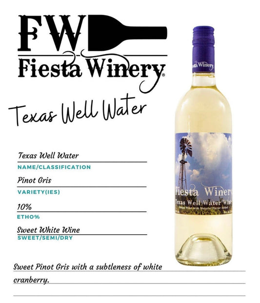 Fiesta Winery - Texas Well Water