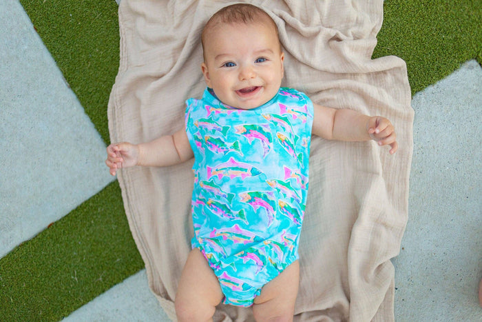 Fish Bubble Romper: 18-24M