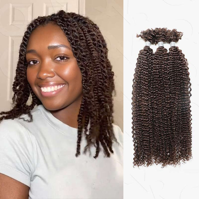 Dark Brown #4 / 2 Packs / 10''