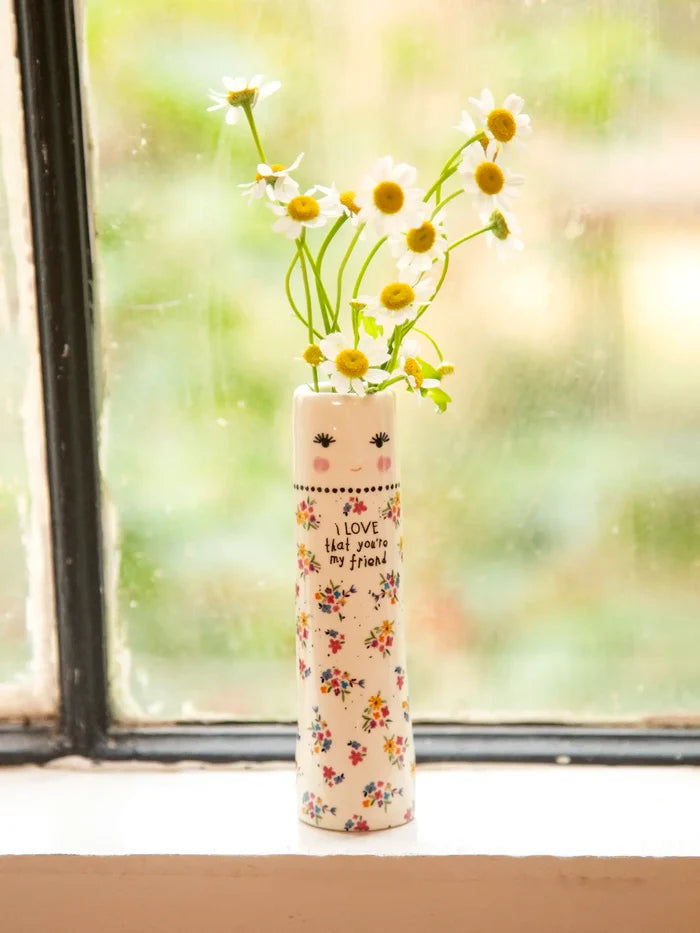 Folk Friend Bud Vase - Love That You're My Friend-view 1