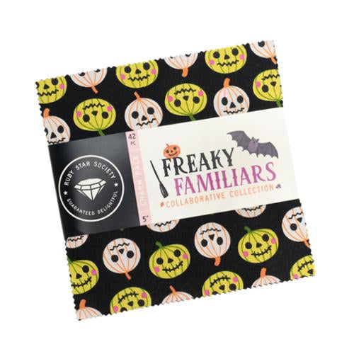 Freaky Familiars Halloween Collaborative Collection by Ruby Star Society 5" Charm Pack