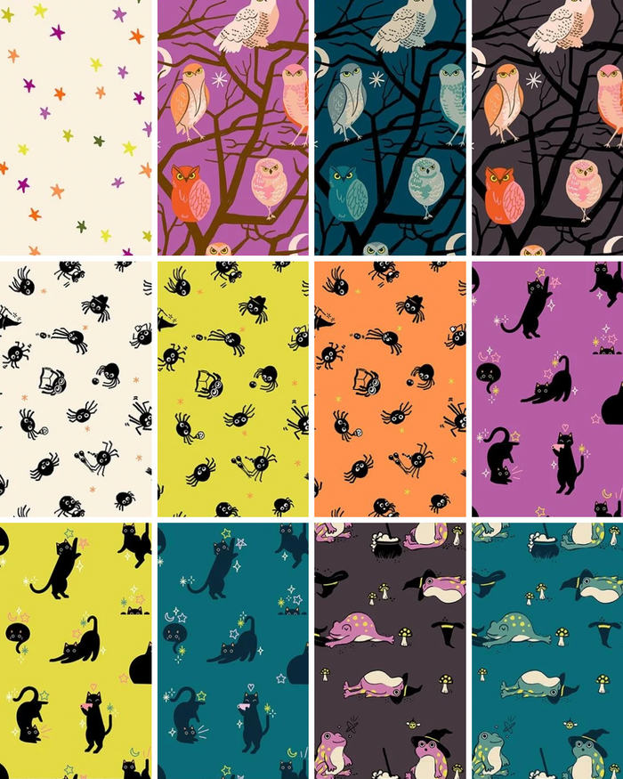 Freaky Familiars Halloween Collaborative Collection by Ruby Star Society 5" Charm Pack