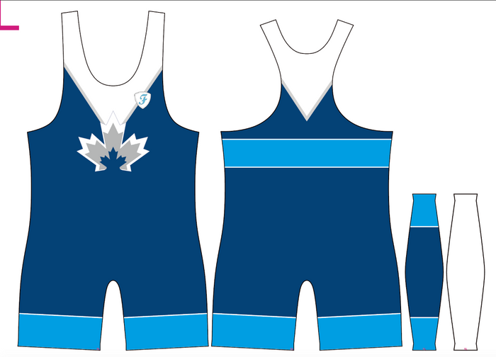 FreeStyle Razorback Mens Blue Wrestling Singlet - Takedown Distribution