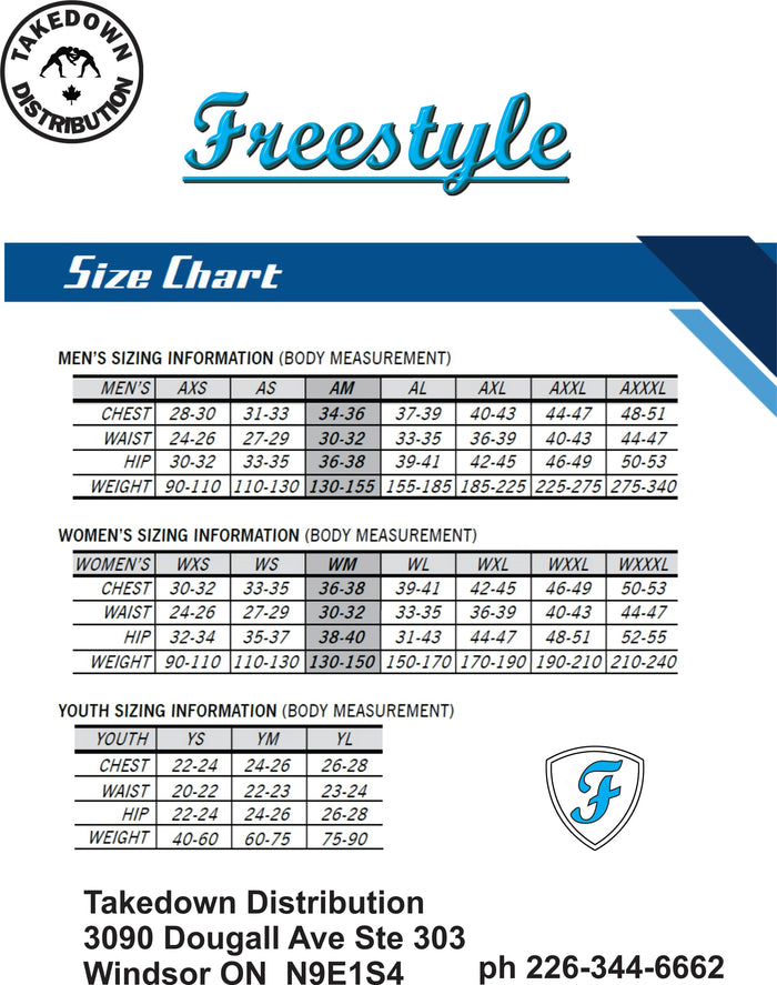 Freestyle Reversible Competition Mens Wrestling Singlet