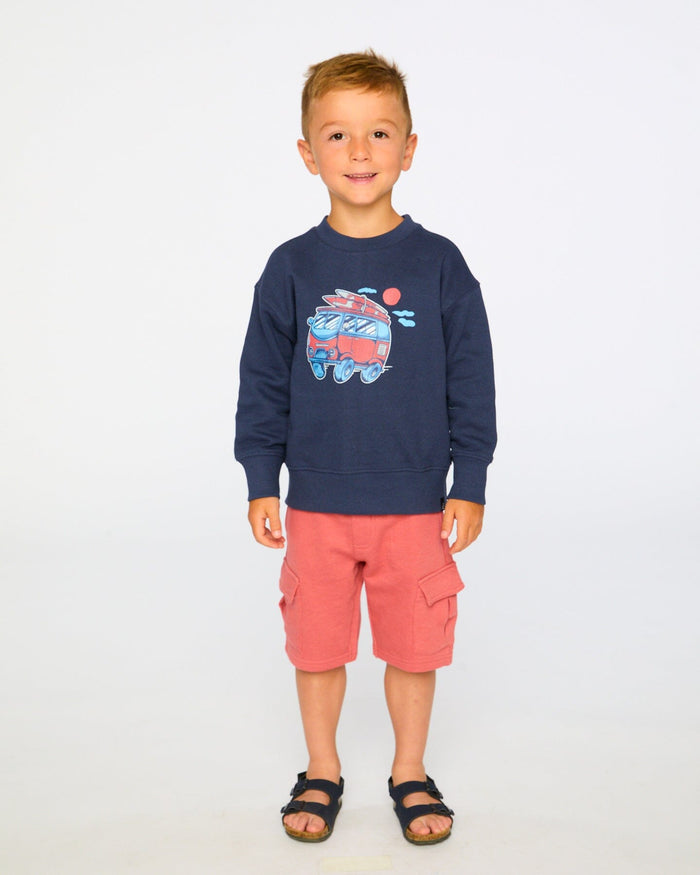 French Terry Sweatshirt Blue-1