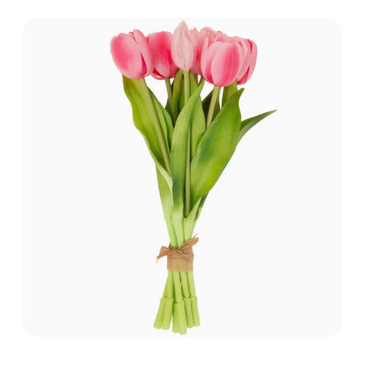 Fresh Picked Pink Tulip Bundle Set of 8