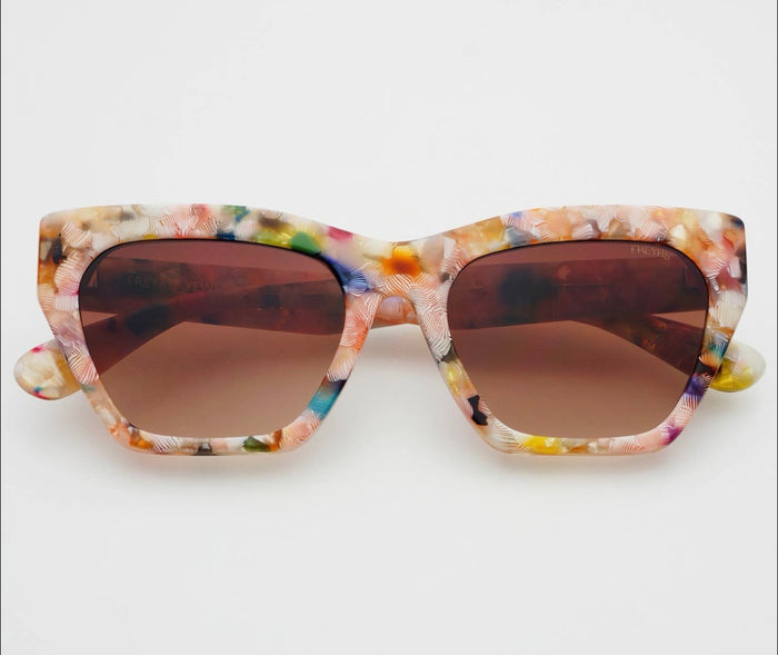 Freyers Gia Acetate Cat Eye Sunglasses - Pink Pearl