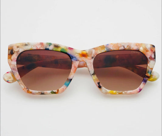 Freyers Gia Acetate Cat Eye Sunglasses - Pink Pearl