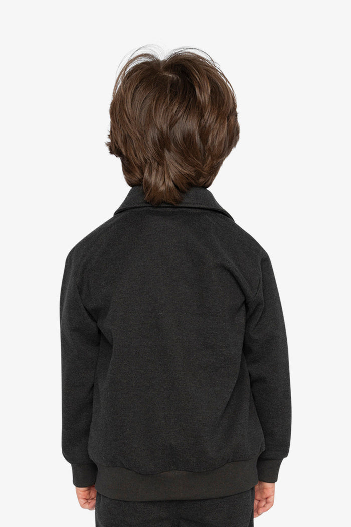 Front Zip Jacket Black-3